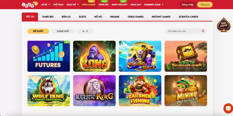 Đa dạng thể loại game cùng tỷ lệ thưởng cực khủng Đa dạng thể loại game cùng tỷ lệ thưởng cực khủng