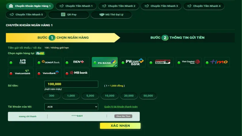 Hướng dẫn tạo lệnh nạp và rút tiền nhanh chóng tại Fb88 Hướng dẫn tạo lệnh nạp và rút tiền nhanh chóng tại Fb88